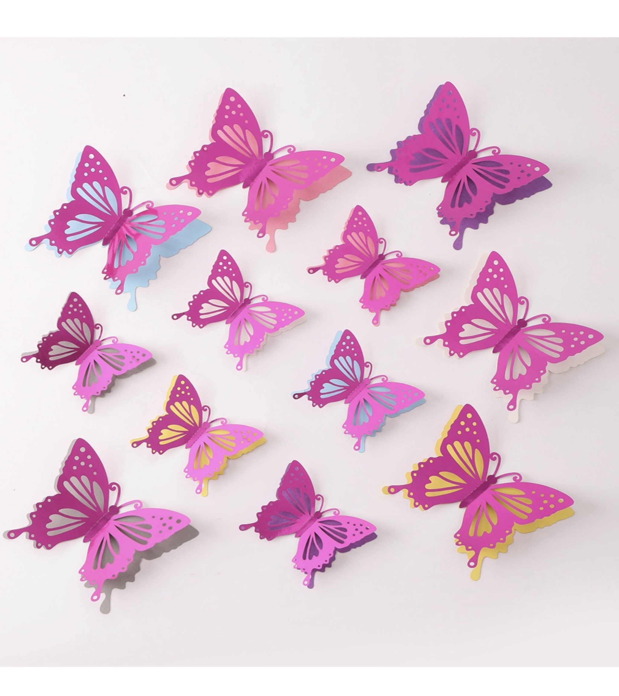 3D Butterfly Pink