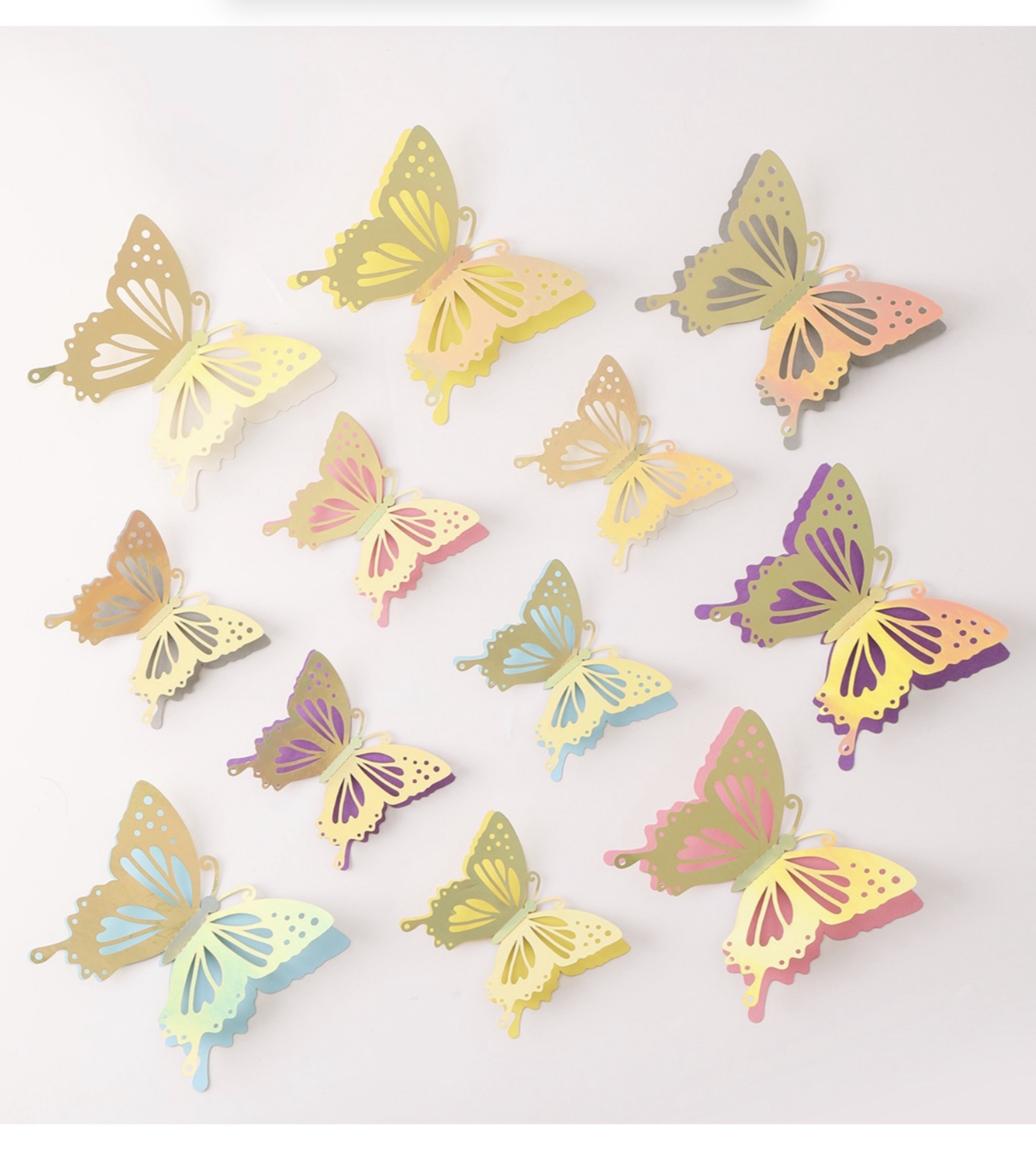 3D Butterfly Gold