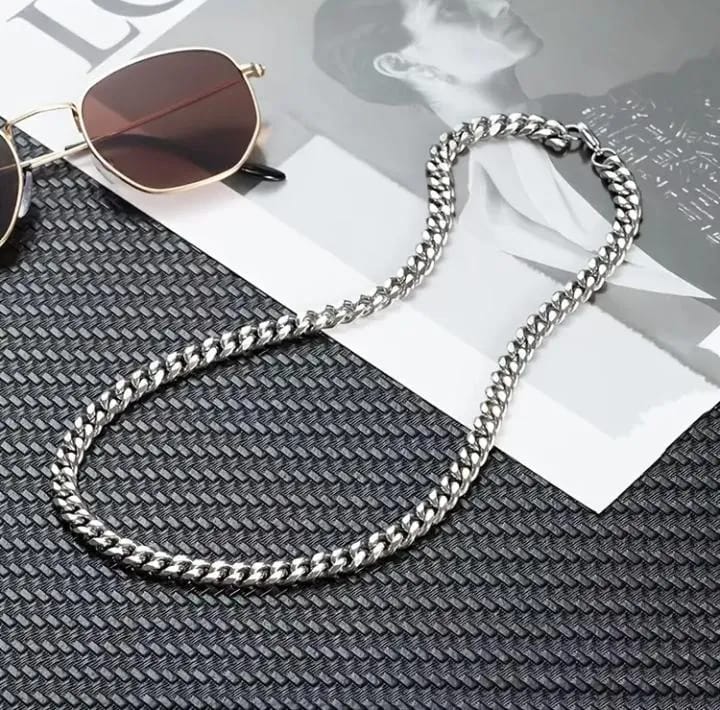 Men's Stainless Steel Cuban Link Chain Heavy Shiny & Durable Necklace