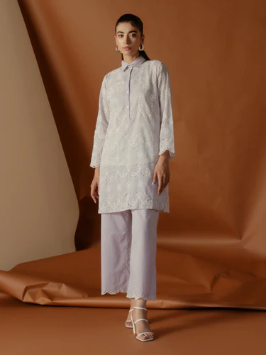 Pret 2Pc Embroidered Lawn Shirt Trouser