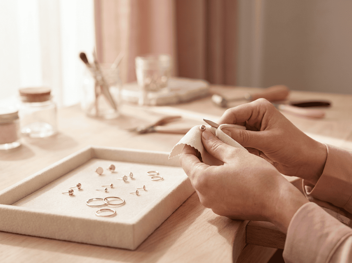 Handcrafting delicate jewelry