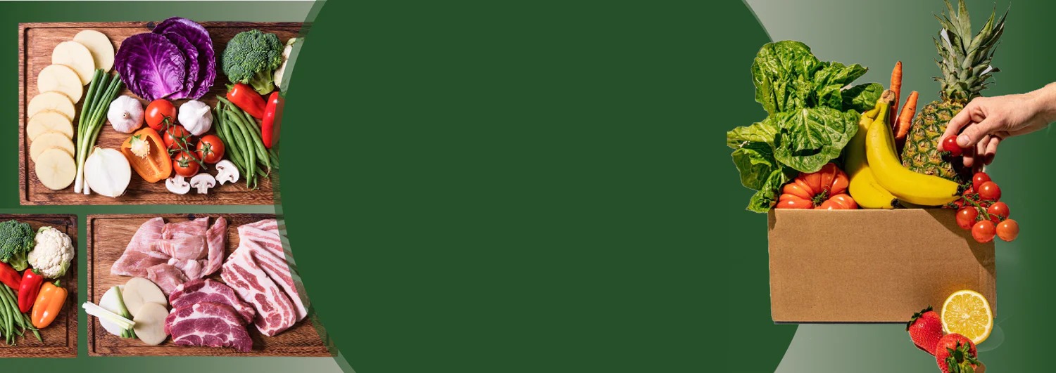 Fruits and vegetables banner
