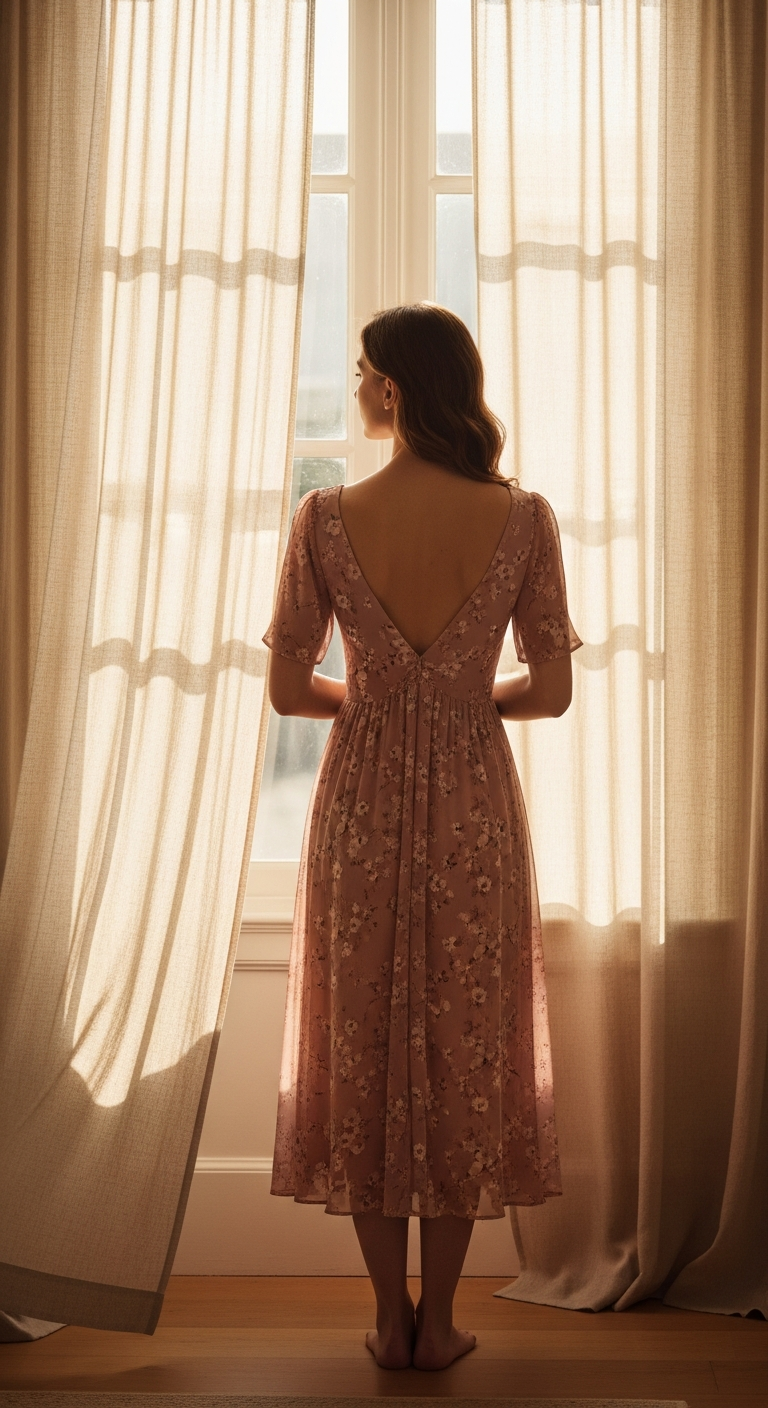 Dusty Rose Mini Dress