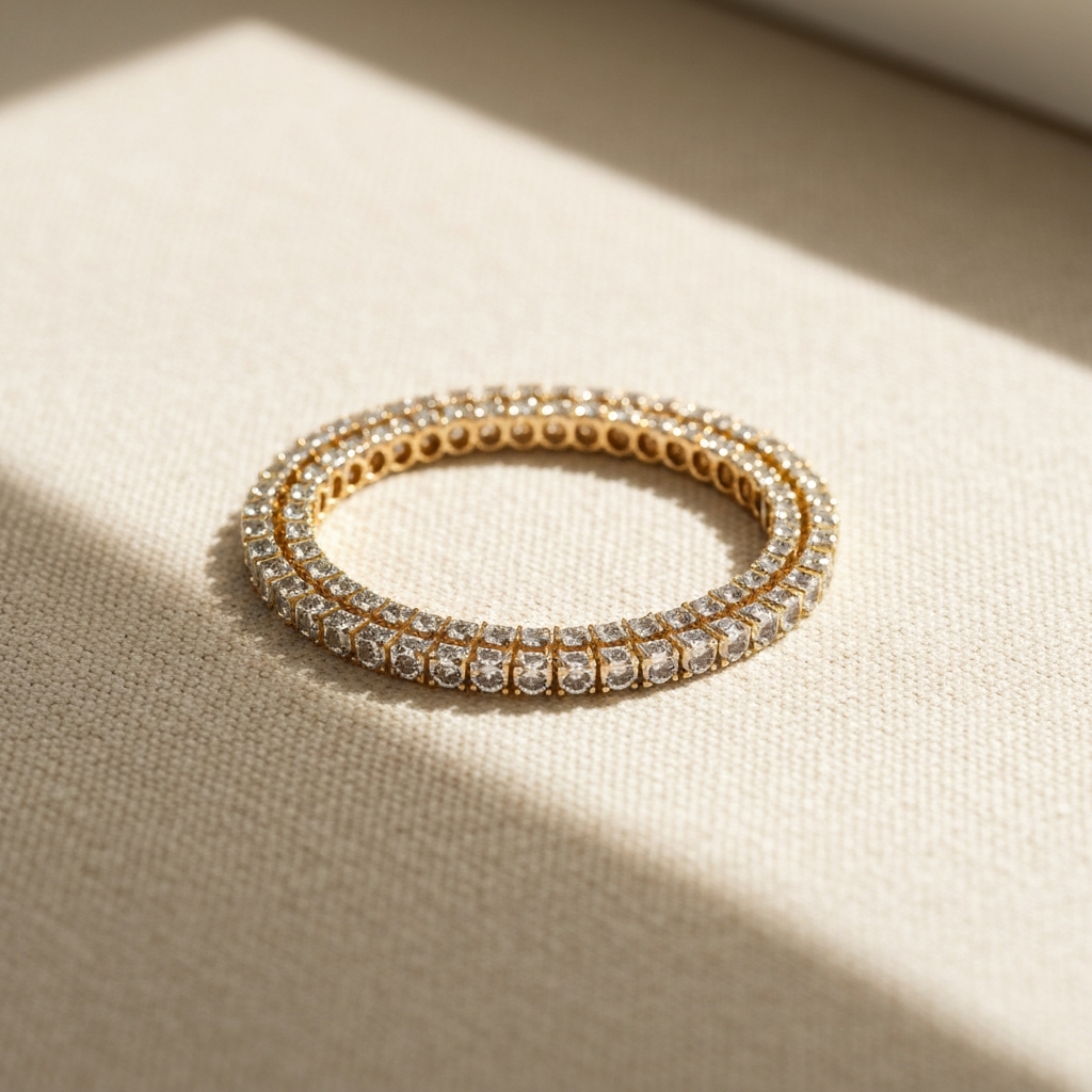Gold Tennis Bracelet