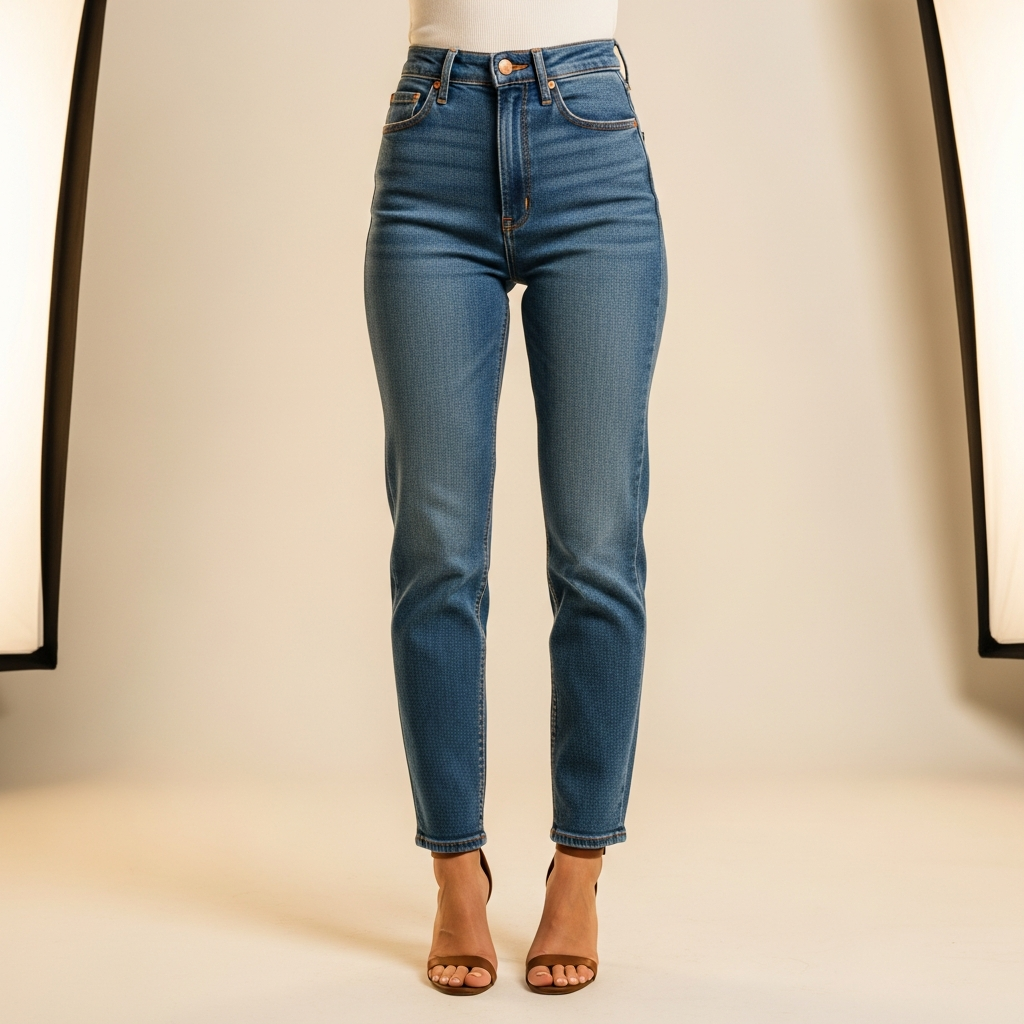 High Rise Straight Jean