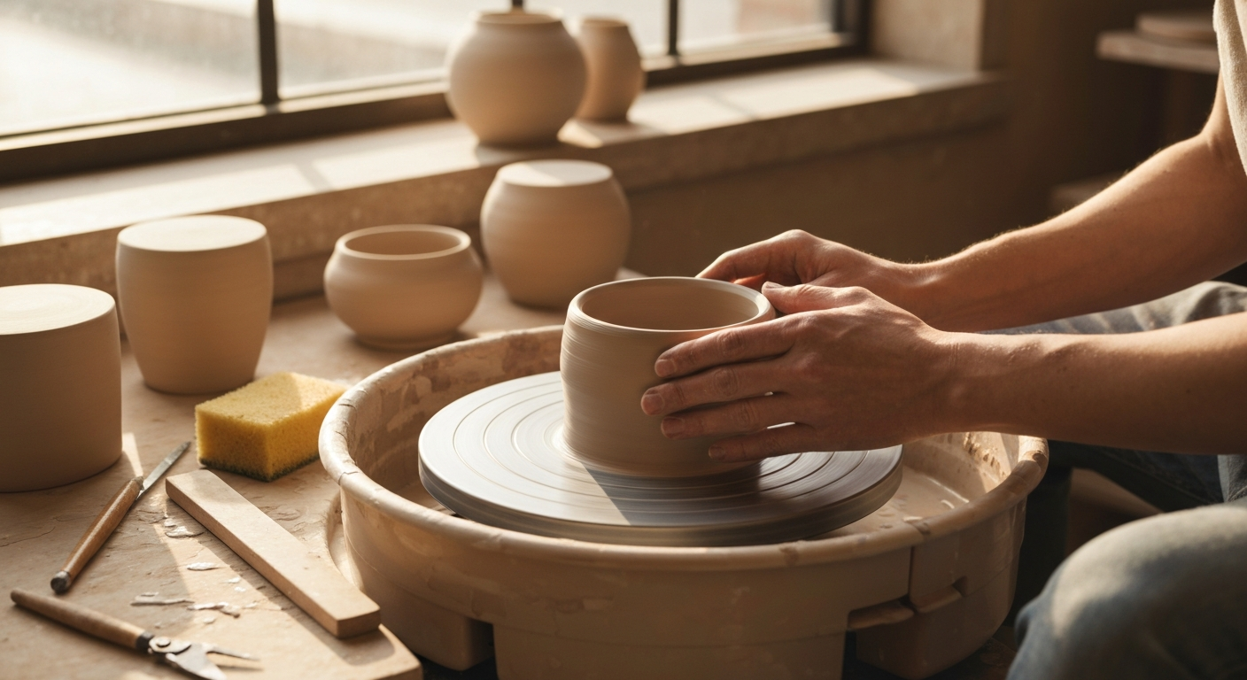 Artfull sun-glaze ceramics — handmade pottery