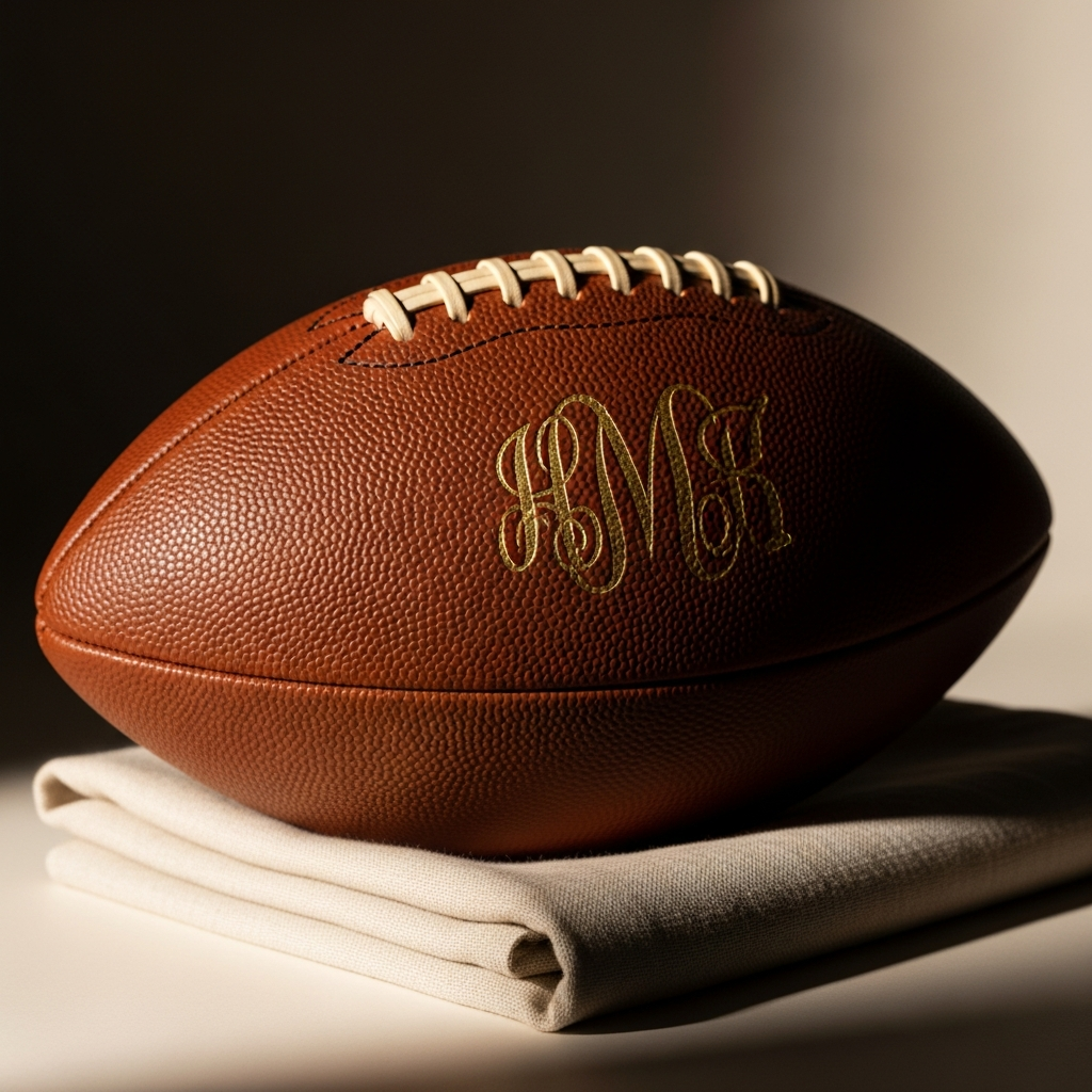 Monogrammed Football