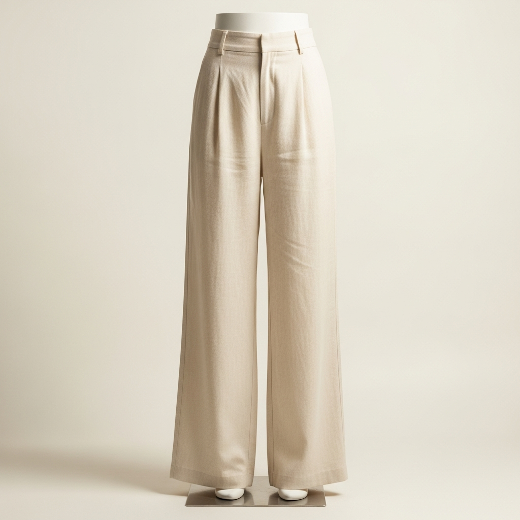 Linen Wide Leg Trousers