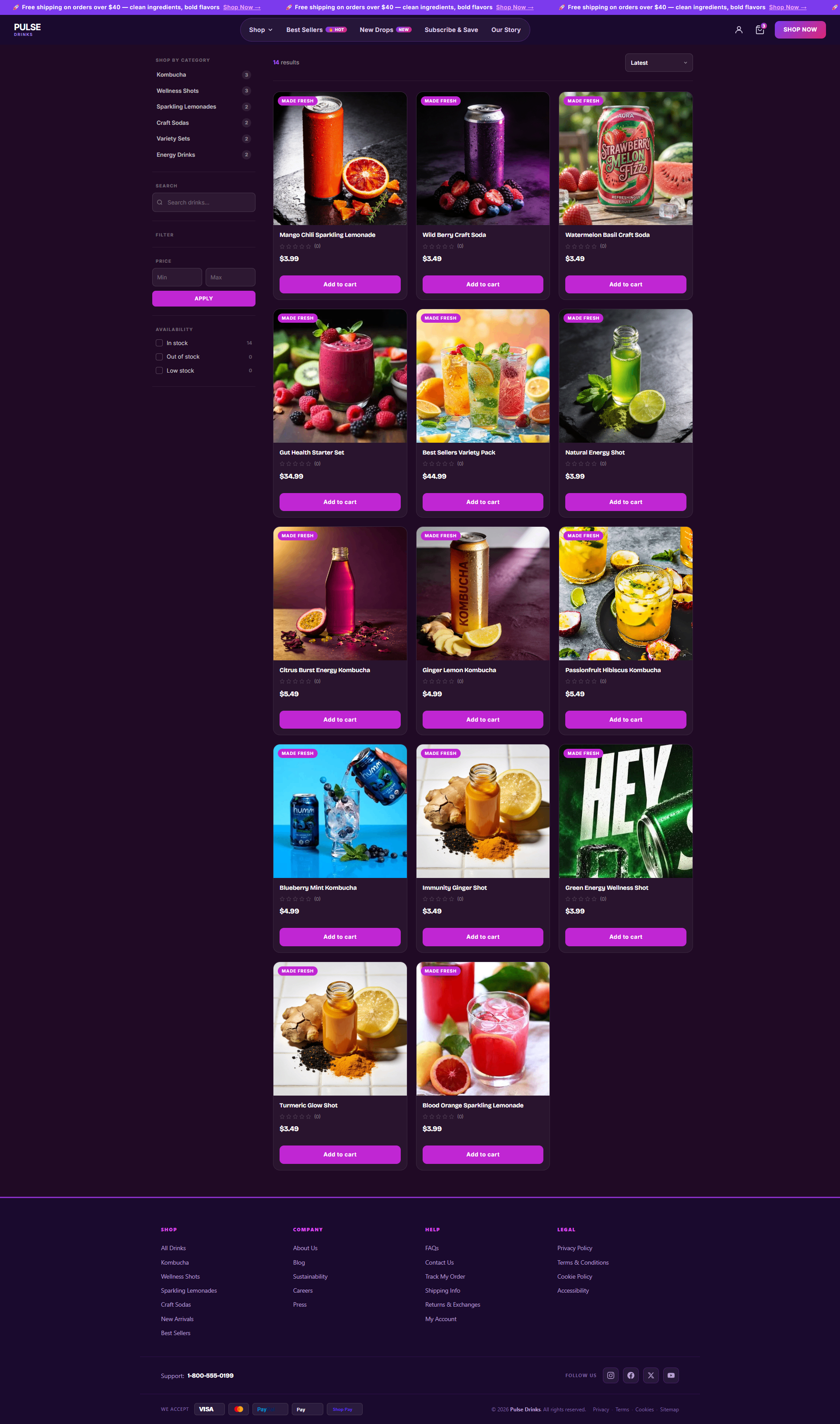 Pulse Drinks preview 2